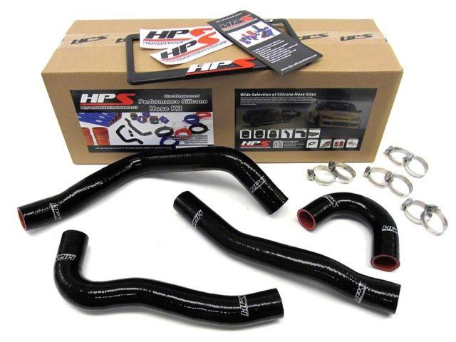 HPS Black Reinforced Silicone Radiator Hose Kit Coolant Mitsubishi Lancer EVO 10