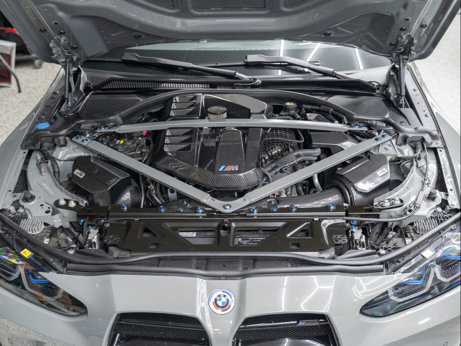 JDC Titanium Engine Bay Dress-Up Hardware Kit | 2021-2026 BMW M3/M4