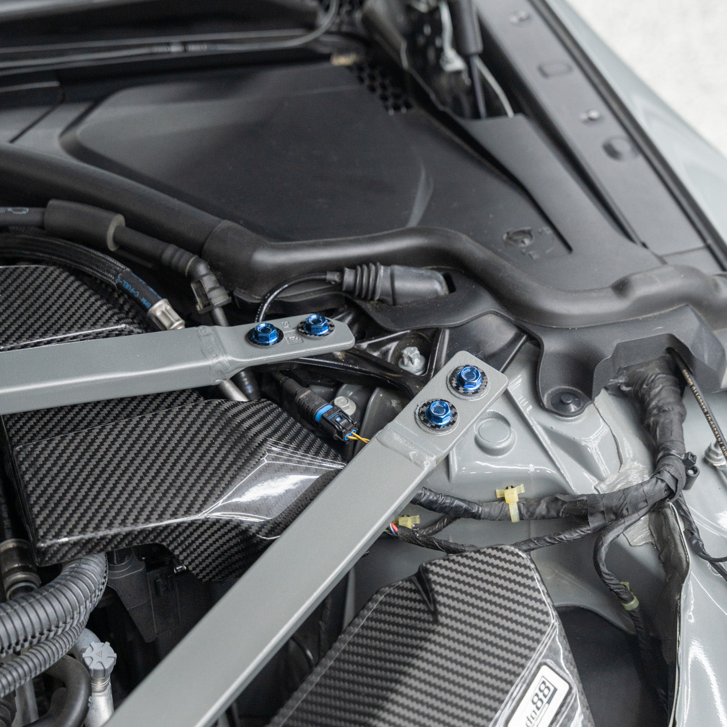 JDC Titanium Engine Bay Dress-Up Hardware Kit | 2021-2026 BMW M3/M4