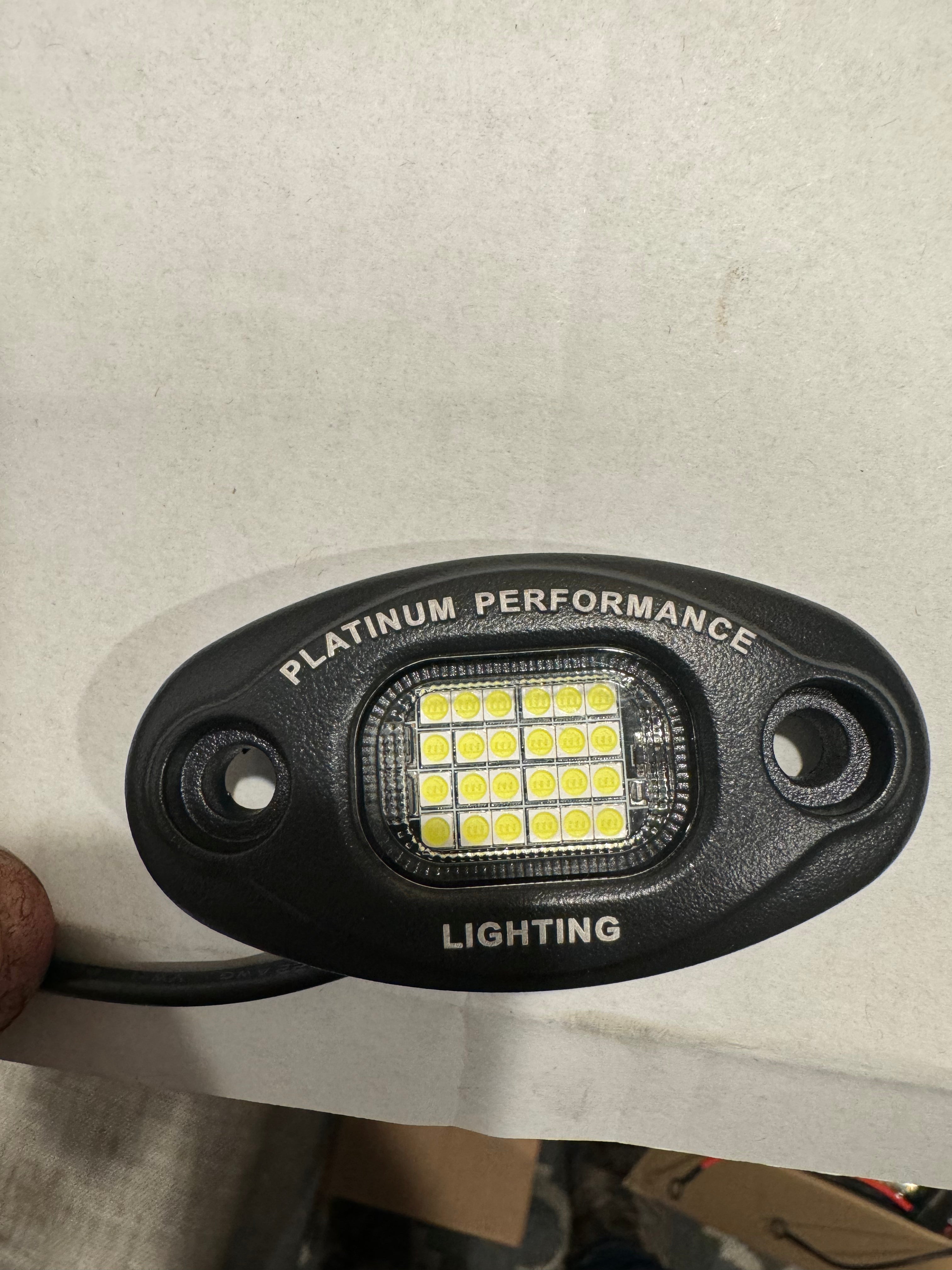 Platinum 24 LED white Rock Lights single