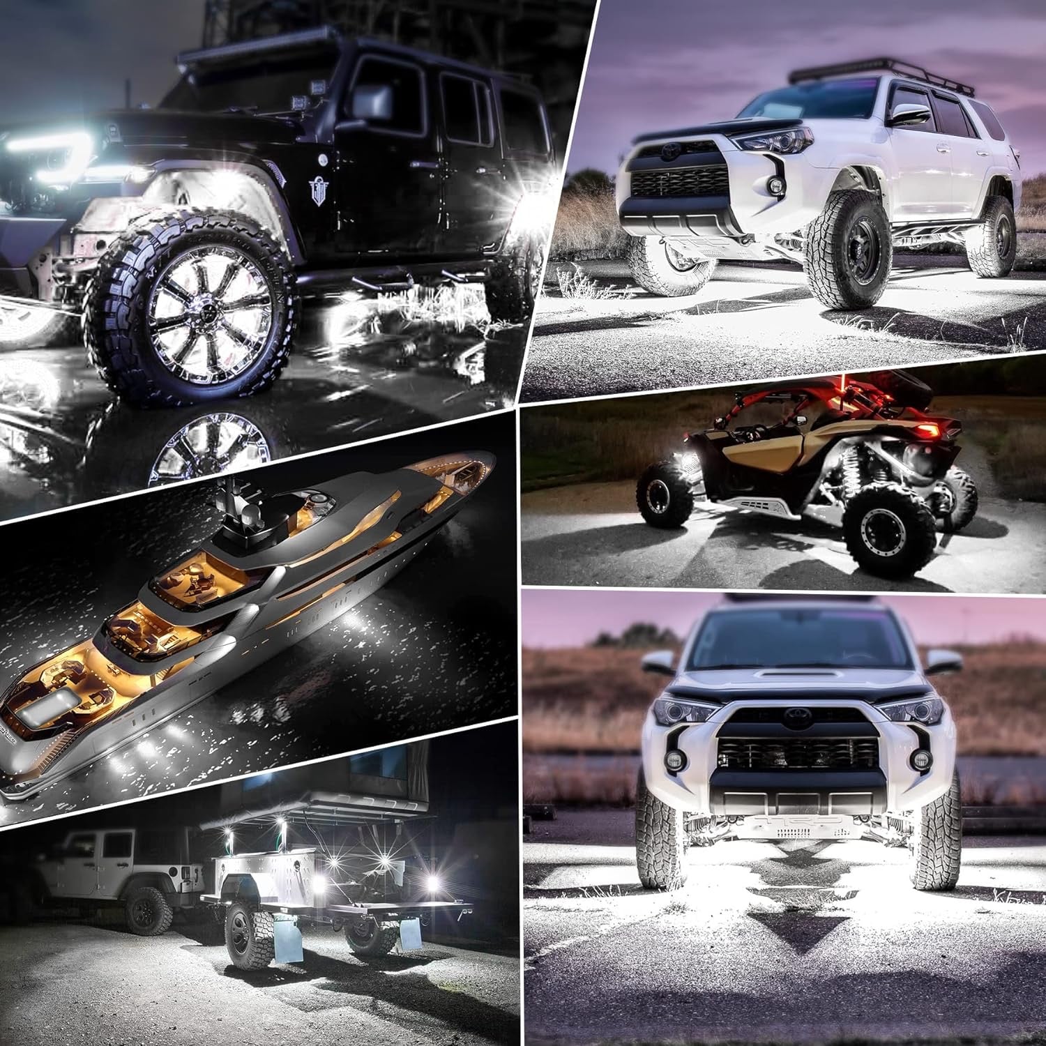 Platinum 24 LED white Rock Lights (10pk)