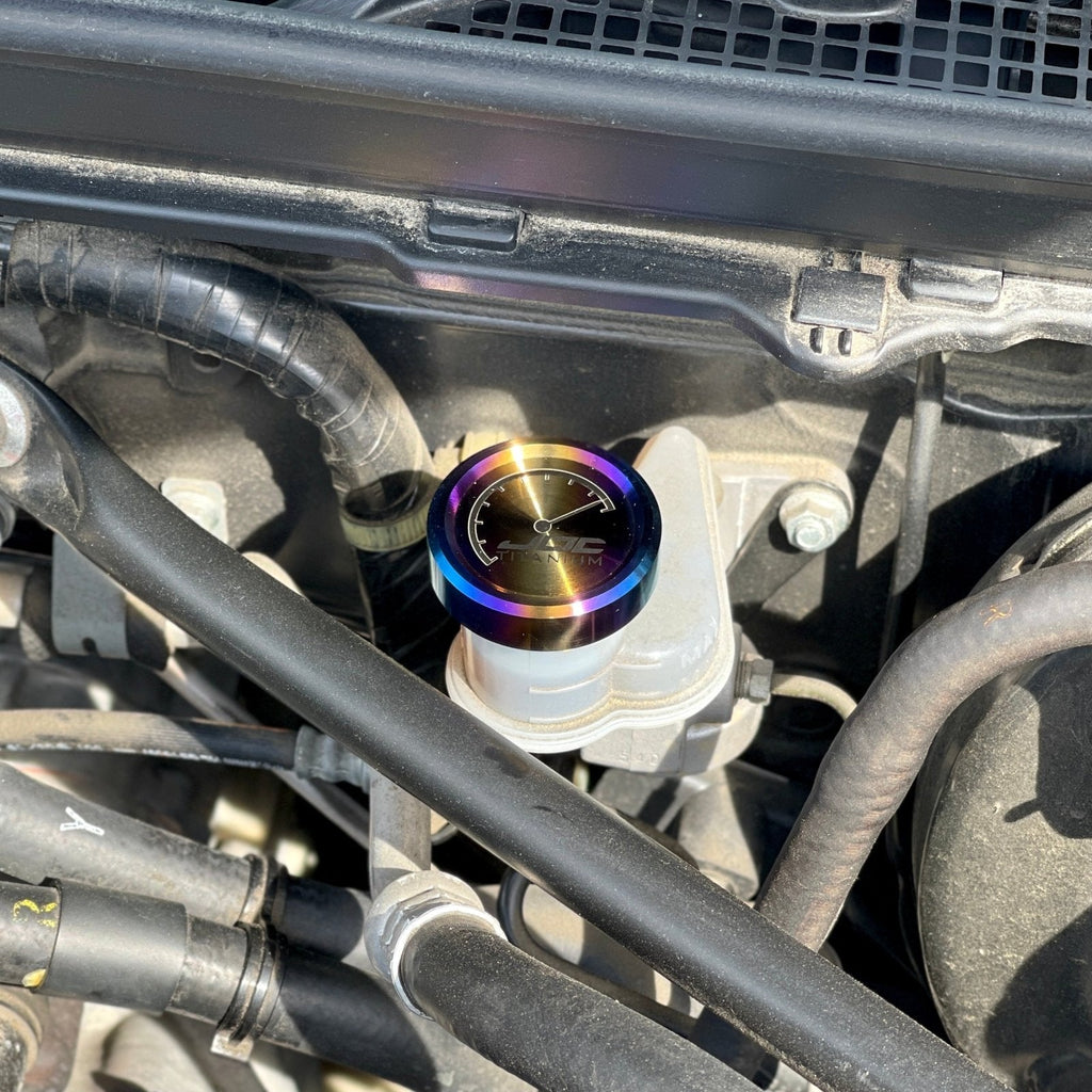 JDC Titanium Clutch Fluid Reservoir Cap Cover | BRZ/FR-S/86/Multiple Subaru Applications