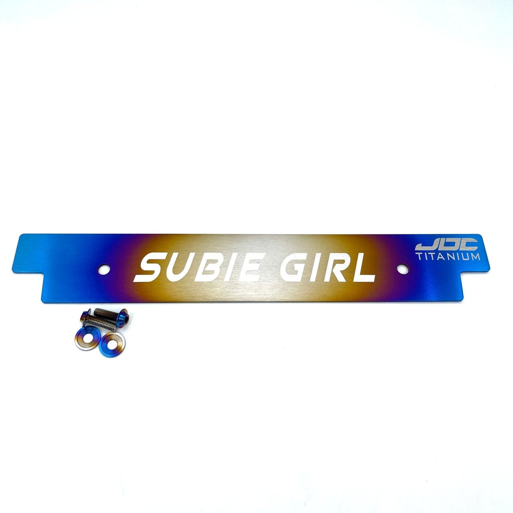 JDC Titanium Front License Plate Delete Kit | Subaru Applications/Universal