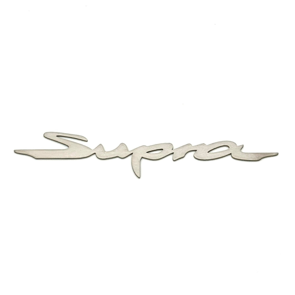 JDC Titanium "Supra" Badge | A90 Toyota Supra